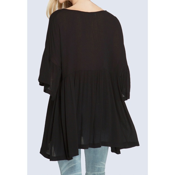 Tunic Flared Sleeves Top - Picture 2 of 3